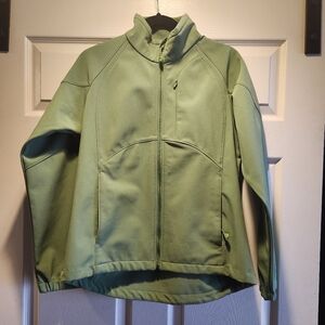 Black Diamond Soft Shell Full Zip  Sage Green Jacket Cold weather Gear Women's M